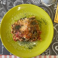 Timballo with peas and sausages  at Il Pirata della Piada in Rosate