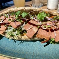 Sandwich with ‘Zeeuws spek’, a local delicacy   at Bibliotheek Oosterschelde in Goes