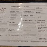 Menu Part. at Spicebox Organics Market & Cafe in New Territories