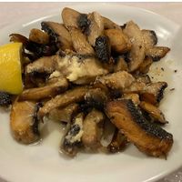 Mushroom with garlic at Taverna Tsambikos in Rhodes