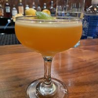 Turmeric cocktail  at Plenty of Clouds in Seattle