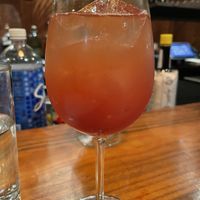 Pomegranate cocktail   at Plenty of Clouds in Seattle