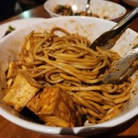 Dan dan noodles + tofu at Plenty of Clouds in Seattle