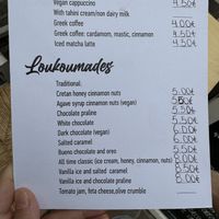 Deux options sur la carte, mais une troisième basique à demander pour en savoir plus.  at Meli Melo in Crete