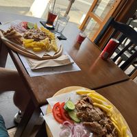 Vegan Gyros plate at Orexi in Rhodes