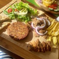 Vegan mixed plate  at Orexi in Rhodes