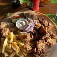 Vegan gyros day 2  at Orexi in Rhodes