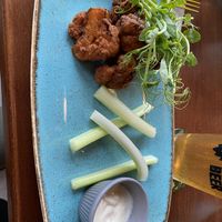 Spicy cauliflower “wings”   at The Growler in Ayr