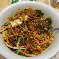 Korean noodle bowl... Without the pickled shiitake but added tofu; delicious at True Food Kitchen in Annapolis