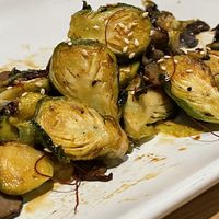 Roasted Brussels Sprouts
mushroom, miso sesame vinaigrette, chili thread  at True Food Kitchen in Annapolis
