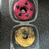 Blueberry and lemon poppy  at Donut Villa Diner in Cambridge