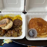 Hungry vegan breakfast. Massive!  at Donut Villa Diner in Cambridge