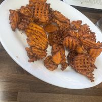 Sweet potato fries  at Donut Villa Diner in Cambridge