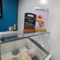 Ice cream, including vegan options at Planet Doughnut in Chester