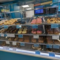 Vegan ones on the top row at Planet Doughnut in Chester