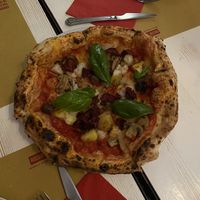 Beetroot pizzaa  at Rossopomodoro - Naviglio Grande in Milan