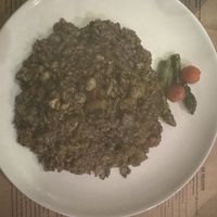 Leckere Paella mit Gemüse  at Restaurant Hostal La Fosca in Palamos