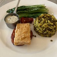 Lentil mujadara at Oyster Box in Jersey