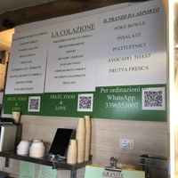 Menue  at Pateka in Camogli