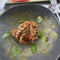 compota de espárragos verdes  at Sucot in Valdepenas