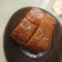 Banana bread 6/10 small serving size at Veggies - 베지스 in Seoul