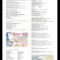 Menu 2/2 (VG=vegan and VGR=vegan upon request) at Bickleigh Mill in Tiverton