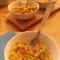 Caril de grão & alho francês a Brás at Bar O'Trancador in Lajes Das Flores