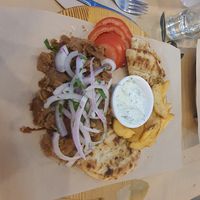 Vegan Gyros (with zarziki) at Trilogia in Rhodes