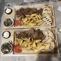 2x vegan gyros  at Trilogia in Rhodes