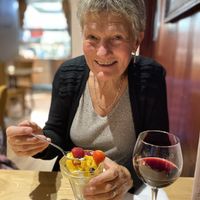 Lovely sorbet with fruit at The Edge in Whitby