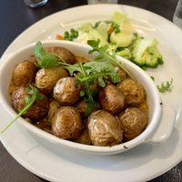 Wild mushroom and lentil bake    at The Edge in Whitby