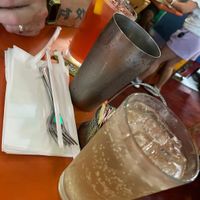 Seasonal tea and ginger beer… loving the ginger beer very crisp and tangy at Cosmic Cafe in Dallas