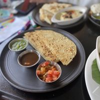 Pappadam with Chutney  at Cosmic Cafe in Dallas
