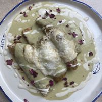 Vegan Enchiladas  at Prana Café in Cancun