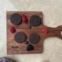 Vegan almond flour cacao cookies  at Prana Café in Cancun
