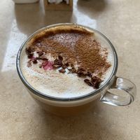 Soya latte  at Prana Café in Cancun