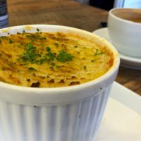 Vegan Cottage Pie at Aum Shanti Vegetarian Cafe and Gallery in Frankston