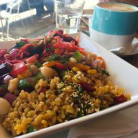 Salads at Aum Shanti Vegetarian Cafe and Gallery in Frankston