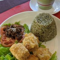 Breakfast Tofu with Rice at Ahs-Wes in Baguio City