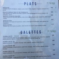 Menu at Kouj in Bayonne