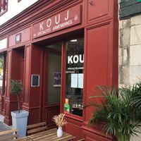 Front of the restaurant at Kouj in Bayonne