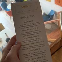 Part of the menu  at BUNT Bistro in Cluj-napoca