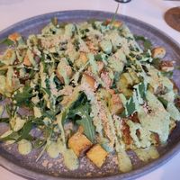 Amazing rosti - fried grated potato, smoky tofu, gorgeous sauce at BUNT Bistro in Cluj-napoca