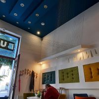 Great interior, colorful, cozy. Loved it here at BUNT Bistro in Cluj-napoca