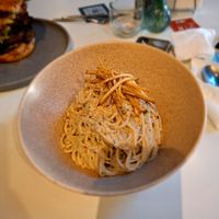 The best vegan carbonara in the world at BUNT Bistro in Cluj-napoca