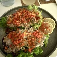 Mushroom salad on toastt  at BUNT Bistro in Cluj-napoca