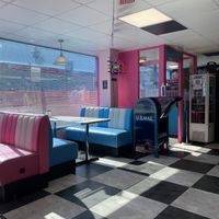 American diner theme at Grumpy's Diner in Southend-on-sea