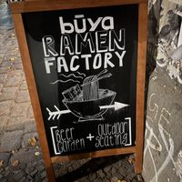 Street sign.  at Buya Izakaya Ramen in Berlin