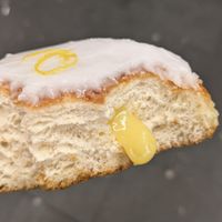 Lemon curd doughnut at Galeta Bakery in North London