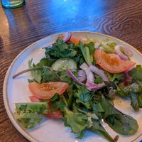 Side salad at Turing Tap in Manchester